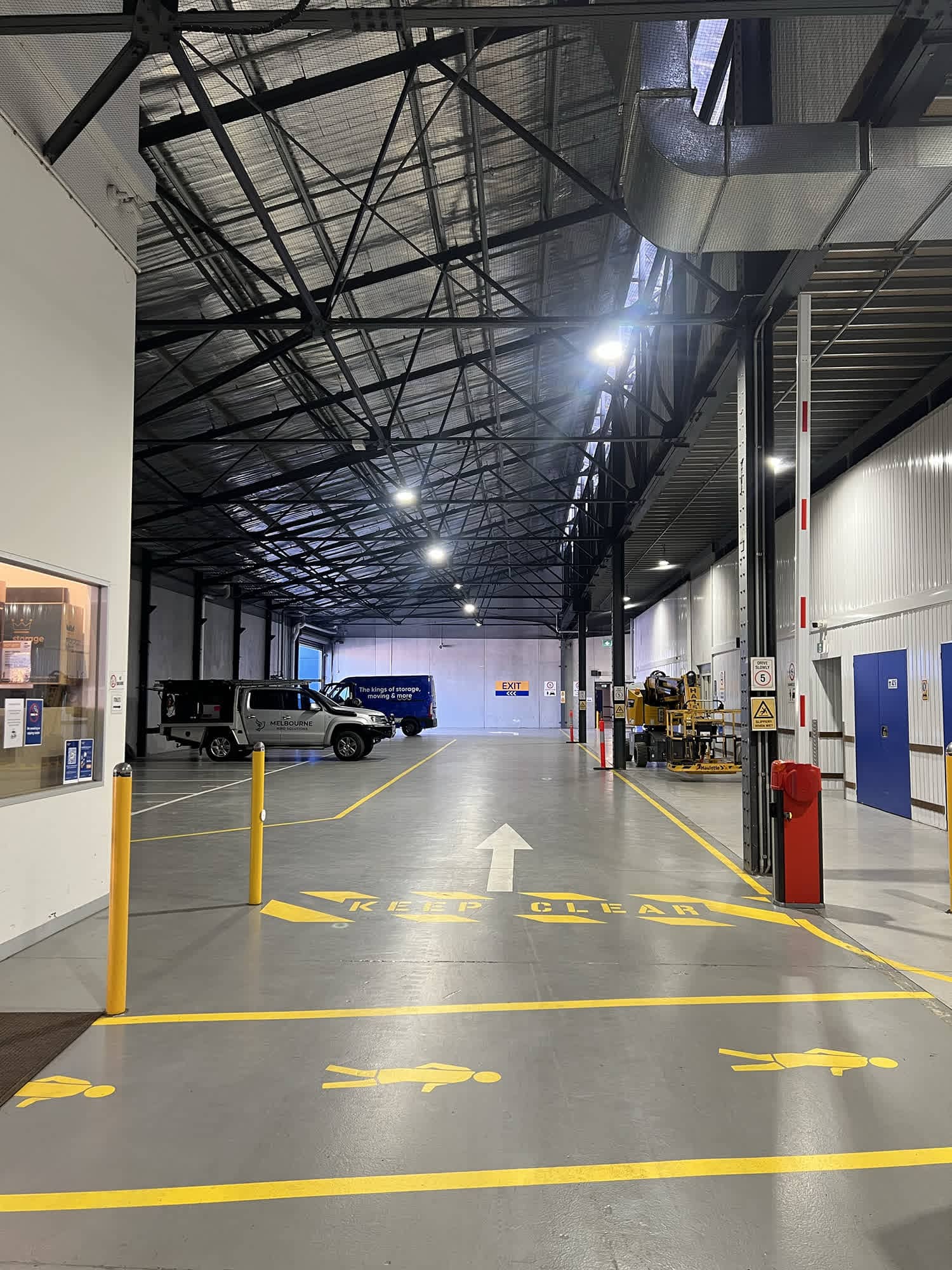 bird exclusion netting on building facade