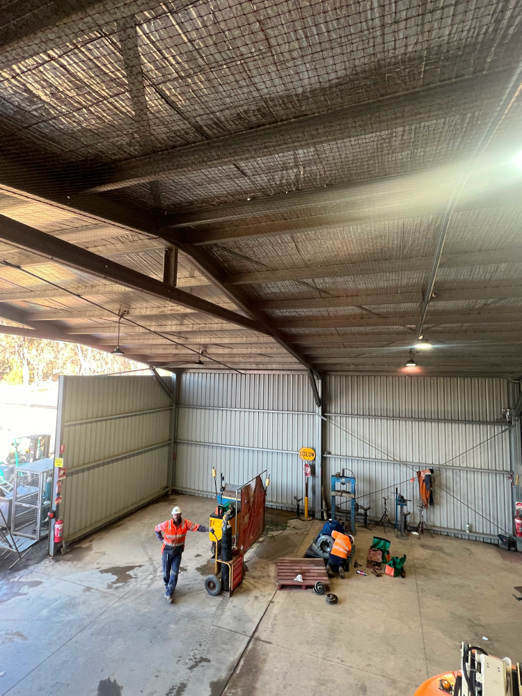 Industrial Bird Netting in a Melbourne industrial location