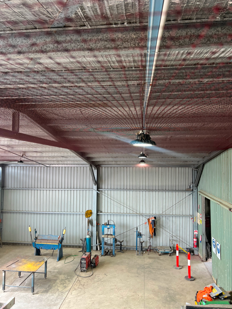 Melbourne Bird Proofing in an industrial warehouse above common bird infestation areas